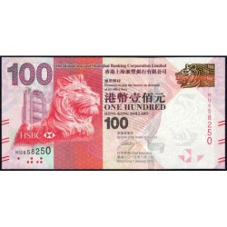 Hong Kong - HSBC Limited - Pick 214c - 100 dollars - Série HU - 01/01/2013 - Etat : NEUF