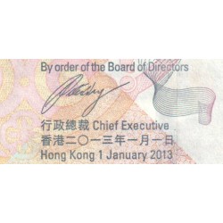 Hong Kong - HSBC Limited - Pick 214c - 100 dollars - Série HU - 01/01/2013 - Etat : NEUF