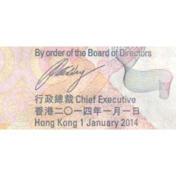 Hong Kong - HSBC Limited - Pick 214d - 100 dollars - Série JC - 01/01/2014 - Etat : NEUF