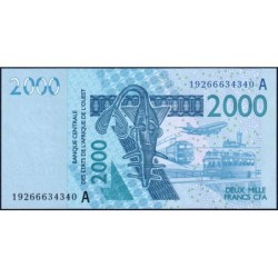 Côte d'Ivoire - Pick 116An - 2'000 francs - 2019 - Etat : NEUF