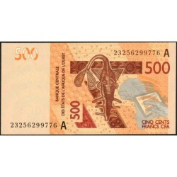 Côte d'Ivoire - Pick 119Al - 500 francs - 2023 - Etat : NEUF