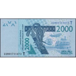 Togo - Pick 816Tv - 2'000 francs - 2022 - Etat : NEUF