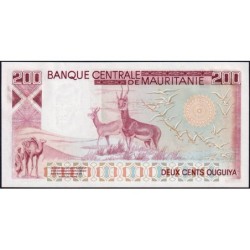 Mauritanie - Pick 3Ba - 200 ouguiya - Série A30 - 29/06/1977 - Etat : pr.NEUF