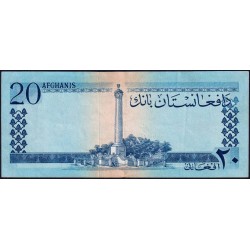 Afghanistan - Pick 38 - 20 afghanis - Sans série - 1961 - Etat : TTB+