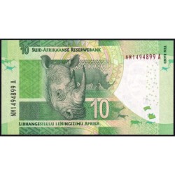 Afrique du Sud - Pick 138b - 10 rand - Série NM A - 2015 - Etat : NEUF