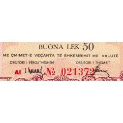 Albanie - Pick FX 27 - 50 lekë - Série AI - 1965 - Etat : NEUF