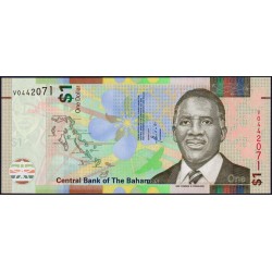 Bahamas - Pick 77A - 1 dollar - Série V - 2017 - Etat : NEUF