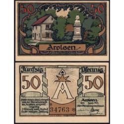 Allemagne - Notgeld - Arolsen (Bad-Arolsen) - 50 pfennig - 06/1921 - Etat : SUP