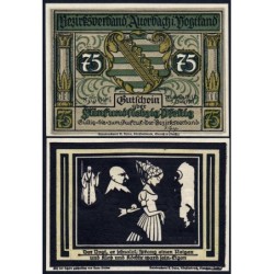 Allemagne - Notgeld - Auerbach - 75 pfennig - Illustration 5 - Type c - 01/07/1921 - Etat : NEUF