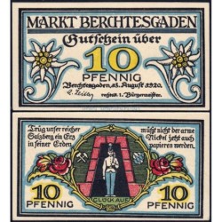 Allemagne - Notgeld - Berchtesgaden - 10 pfennig - 13/08/1920 - Etat : NEUF