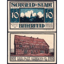 Allemagne - Notgeld - Bitterfeld - 10 pfennig - Type 1 - 06/1921 - Etat : SUP