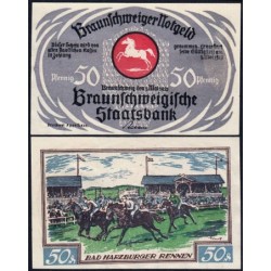 Allemagne - Notgeld - Braunschweig - 50 pfennig - Série 3 - Réf. g - 01/05/1921 - Etat : pr.NEUF