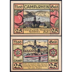 Allemagne - Notgeld - Camp-Bornhofen (Kamp-Bornhofen) - 25 pfennig - 07/1921 - Etat : NEUF