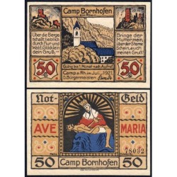 Allemagne - Notgeld - Camp-Bornhofen (Kamp-Bornhofen) - 50 pfennig - 07/1921 - Etat : NEUF