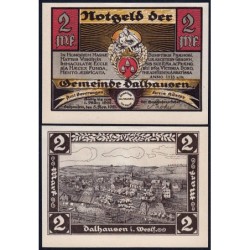 Allemagne - Notgeld - Dalhausen - 2 mark - 05/11/1921 - Etat : NEUF