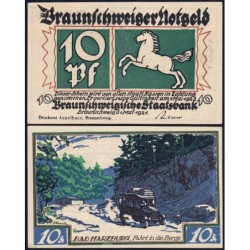 Allemagne - Notgeld - Braunschweig - 10 pfennig - Série 3 - Type a - 01/05/1921 - Etat : NEUF