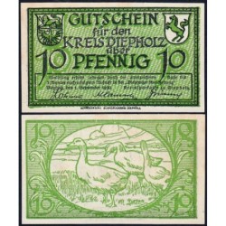 Allemagne - Notgeld - Diepholz - 10 pfennig - 01/09/1920 - Etat : NEUF