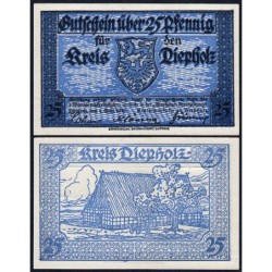 Allemagne - Notgeld - Diepholz - 25 pfennig - 01/09/1920 - Etat : NEUF