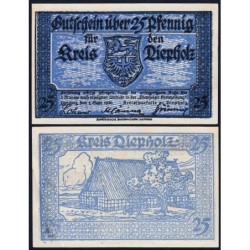 Allemagne - Notgeld - Diepholz - 25 pfennig - 01/09/1920 - Etat : SUP+