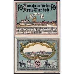 Allemagne - Notgeld - Diepholz - 50 pfennig - Série A - Type 2 - 15/08/1921 - Etat : NEUF