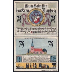 Allemagne - Notgeld - Diepholz - 75 pfennig - Série A - Type 1 - 15/08/1921 - Etat : SUP