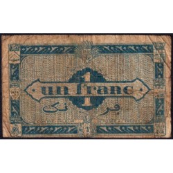 Algérie - Pick 101 - 1 franc - Série H2 - 31/01/1944 - Etat : B