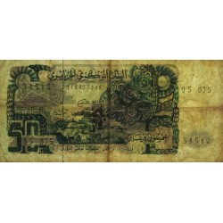 Algérie - Pick 130a_2 - 50 dinars - Série 075 - 01/11/1977 (1985) - Etat : TB-