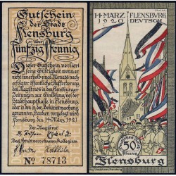 Allemagne - Notgeld - Flensburg - 50 pfennig - 14/03/1920 - Etat : SPL