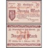 Allemagne - Notgeld - Elberfeld (Wuppertal) - 20 mark - Sans série - 25/10/1918 - Etat : NEUF