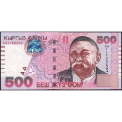 Kirghizistan - Pick 17 - 500 som - série AA - 2000 - Etat : NEUF