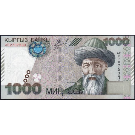 Kirghizistan - Pick 18 - 1'000 som - série AD - 2000 - Etat : NEUF