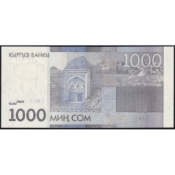 Kirghizistan - Pick 29a - 1'000 som - série BD - 2010 - Etat : NEUF