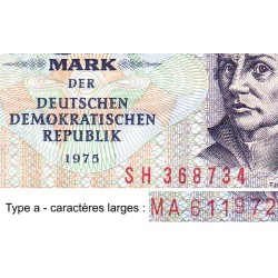 Allemagne RDA - Pick 27b - 5 mark der DDR - 1975 (1987) - Série SH - Etat : TB+