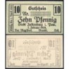 Pologne - Notgeld - Falkenburg (Zlocieniec) - 10 pfennig - Série E - 01/02/1919 - Etat : NEUF