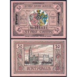 Pologne - Notgeld - Canth (Katy) - 50 pfennig - Réf. 1 - Type 3 - 1922 - Etat : NEUF