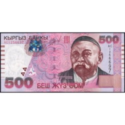 Kirghizistan - Pick 17 - 500 som - série AC - 2000 - Etat : NEUF