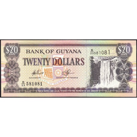 Guyana - Pick 30e_2 - 20 dollars - Série B/99 - 2006 - Etat : NEUF