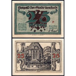 Allemagne - Notgeld - Arnstadt - 25 pfennig - Lettre r - 1921 - Etat : NEUF