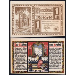 Allemagne - Notgeld - Brakel - 1 mark - Réf. 3 - Type 2 - 01/06/1921 - Etat : NEUF