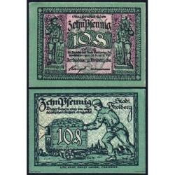 Allemagne - Notgeld - Freiberg - 10 pfennig - 1921 - Etat : NEUF