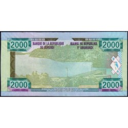 Burundi - Pick 47_2 - 2'000 francs - Série AH - 01/12/2008 - Etat : SUP+