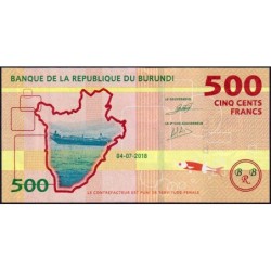 Burundi - Pick 50b - 500 francs - Série AE - 04/07/2018 - Etat : NEUF