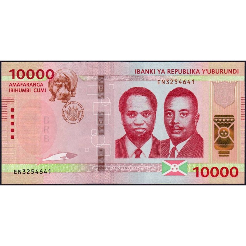 Burundi - Pick 59a - 10'000 francs - Série EN - 07/11/2022 - Etat : NEUF