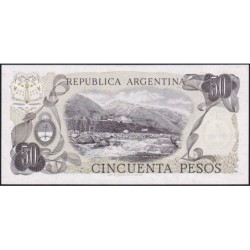 Argentine - Pick 301b_2 - 50 pesos - Série B - 1977 - Etat : NEUF