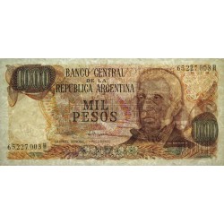 Argentine - Pick 304d_1 - 1'000 pesos - Série H - 1982 - Etat : pr.NEUF