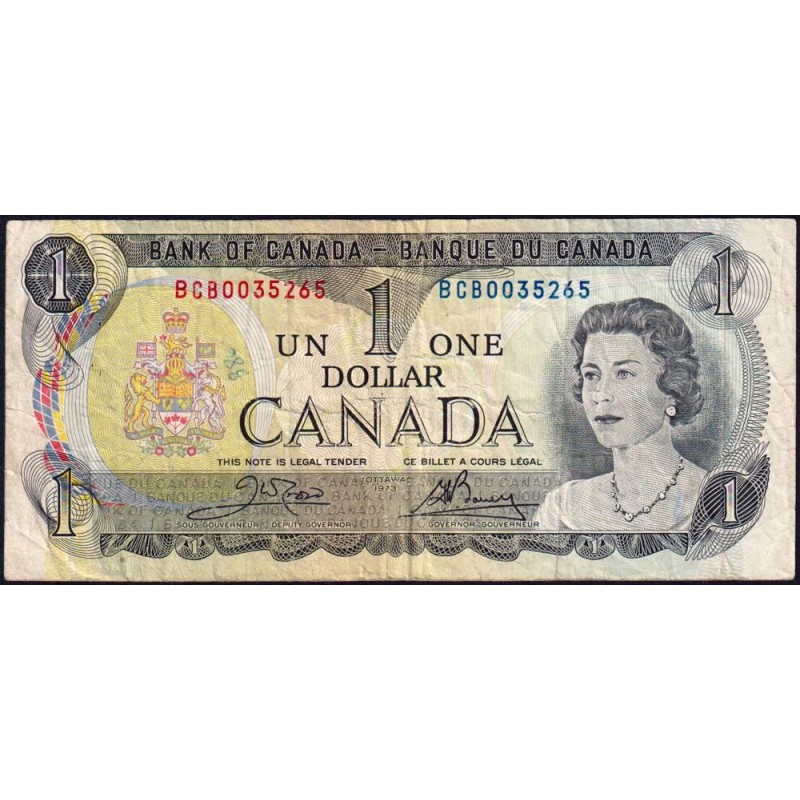 Canada - Pick 85c_1 - 1 dollar - Série BCB - 1973 (1985) - Etat : TB-