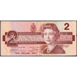 Canada - Pick 94b_1 - 2 dollars - Série AUR - 1986 (1988) - Etat : TB