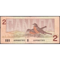 Canada - Pick 94b_1 - 2 dollars - Série AUR - 1986 (1988) - Etat : TB