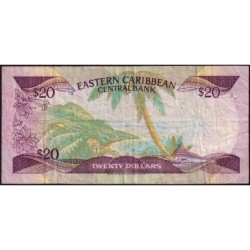 Caraïbes Est - Sainte Lucie - Pick 19l - 20 dollars - Série A - 1987 - Etat : B+ à TB-