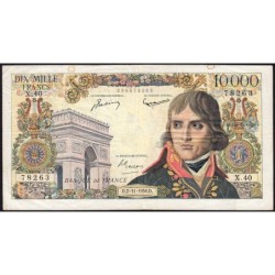 F 51-05 - 02/11/1956 - 10000 francs - Bonaparte - Série X.40 - Etat : TB+